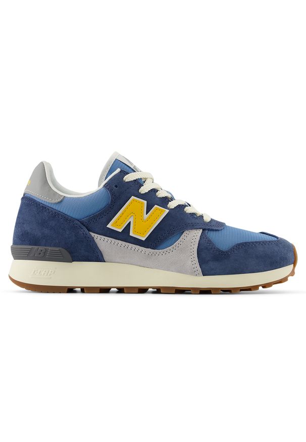 Buty unisex New Balance U475HA – niebieskie. Okazja: na co dzień. Kolor: niebieski. Materiał: zamsz, materiał. Szerokość cholewki: normalna