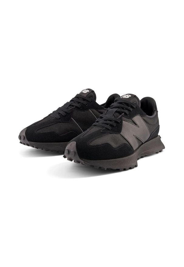 Buty do chodzenia męskie New Balance 327. Zapięcie: sznurówki. Kolor: czarny. Materiał: tkanina, guma, materiał, syntetyk. Szerokość cholewki: normalna. Sport: turystyka piesza