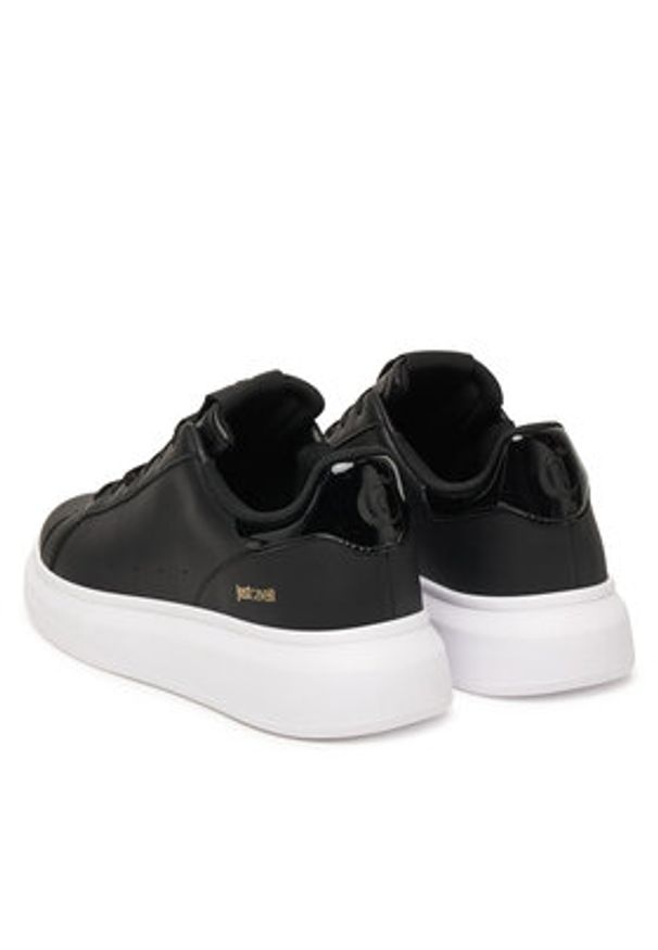 Just Cavalli Sneakersy 79QA3SBG ZPB65 Czarny. Kolor: czarny. Materiał: skóra