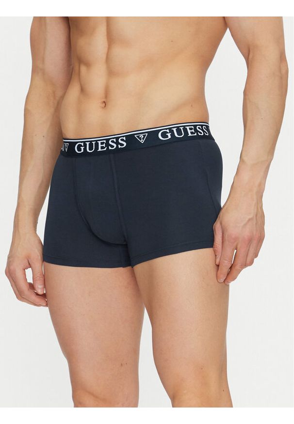 Guess Bokserki U4YF00 KCD31 Granatowy. Kolor: niebieski. Materiał: bawełna