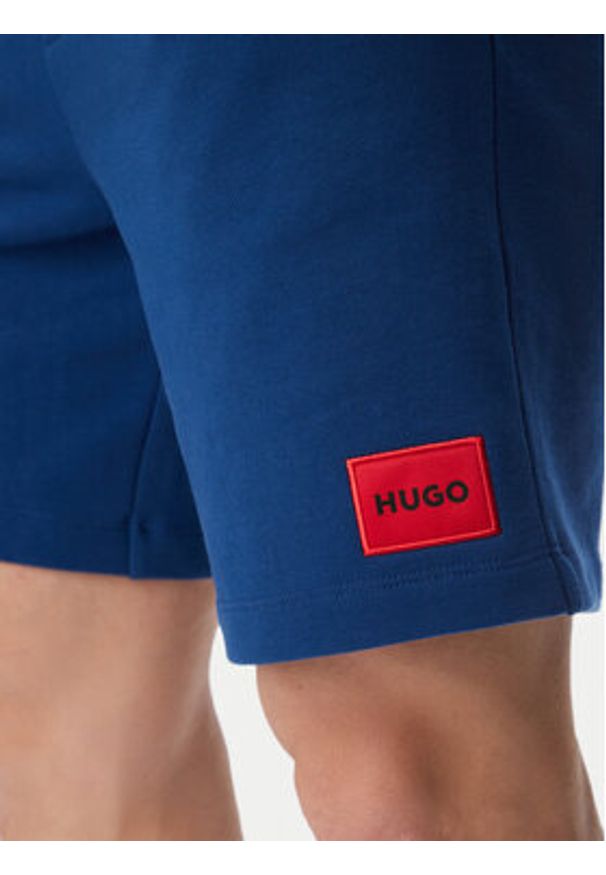 Hugo - HUGO Szorty sportowe Diz222 50466196 Niebieski jasny Regular Fit. Kolor: niebieski. Materiał: bawełna. Styl: sportowy