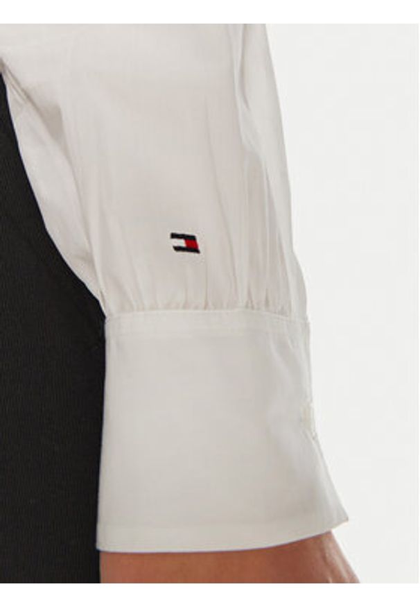 TOMMY HILFIGER - Tommy Hilfiger Koszula WW0WW43529 Biały Relaxed Fit. Kolor: biały. Materiał: bawełna