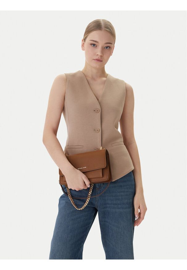 MICHAEL Michael Kors Torebka 30T4GC7L3T Brązowy. Kolor: brązowy. Materiał: skórzane