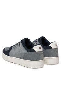 TOMMY HILFIGER - Tommy Hilfiger Sneakersy Basket Core Lite Suede FM0FM05519 Szary. Kolor: szary. Materiał: zamsz, skóra #6