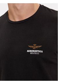 Aeronautica Militare T-Shirt AM1UTI003 Czarny Regular Fit. Kolor: czarny. Materiał: bawełna #5