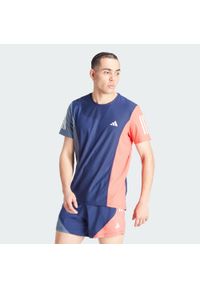 Adidas - Koszulka Own The Run Colorblock. Kolor: czerwony, niebieski, wielokolorowy. Sport: bieganie #1