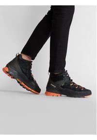 Aku Trekkingi Rock Dfs Mid Gtx GORE-TEX 718 Czarny. Kolor: czarny. Materiał: nubuk, skóra. Technologia: Gore-Tex. Sport: turystyka piesza #7