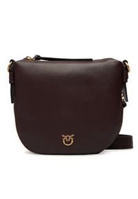 Pinko - PINKO Torebka Hobo Zip Around Mini Ai 25-26 PLTT 105332 A0QO Bordowy. Kolor: czerwony. Materiał: skórzane #6