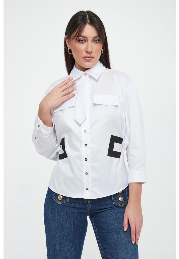 Elisabetta Franchi - Koszula damska z krawatem ELISABETTA FRANCHI