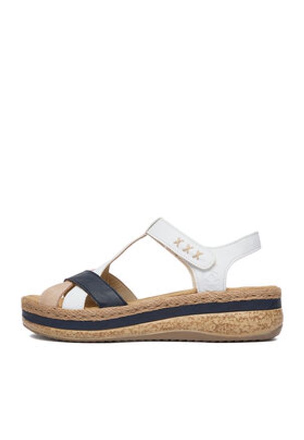 Rieker Sandały CEO-V0919-81 Biały. Kolor: biały. Materiał: skóra