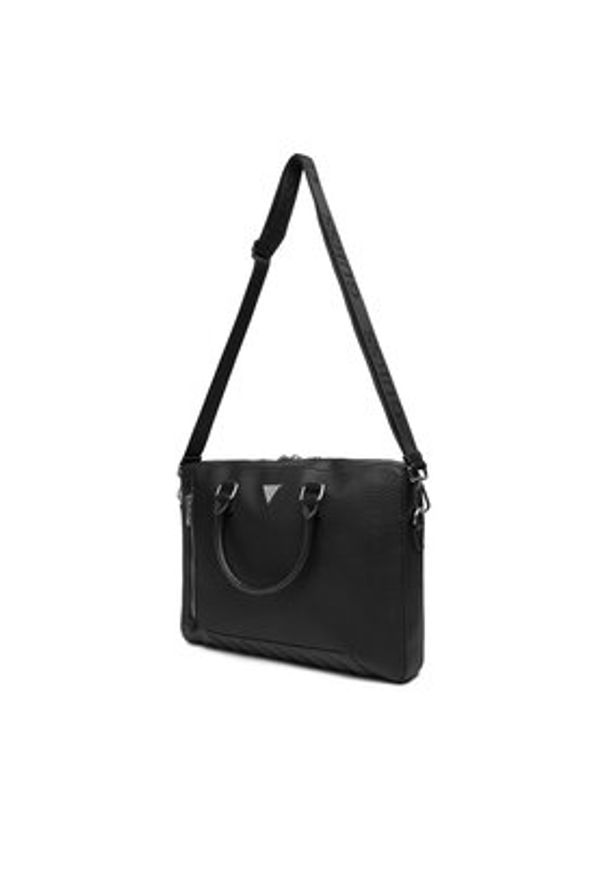 Guess Torba na laptopa HMTOLG P5447 Czarny. Kolor: czarny. Materiał: skóra