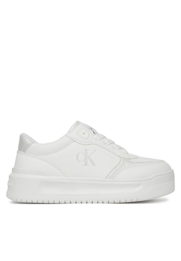 Sneakersy Calvin Klein Jeans. Kolor: biały