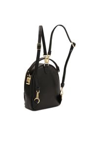 Kazar - Skórzany czarny plecak 2w1. Kolor: czarny. Materiał: skóra. Styl: elegancki, klasyczny #7