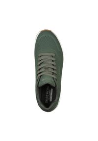 skechers - Buty do chodzenia męskie Skechers Uno Stand ON Air. Zapięcie: sznurówki. Kolor: zielony. Materiał: syntetyk, tkanina, materiał. Szerokość cholewki: normalna. Sport: turystyka piesza