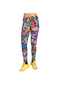 NESSI SPORTSWEAR - Legginsy ocieplane do biegania damskie Nessi Sportswear. Kolor: wielokolorowy #1