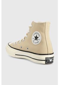 Converse trampki Chuck 70 damskie kolor beżowy A03446C. Nosek buta: okrągły. Kolor: beżowy. Materiał: guma #5