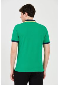 La Martina - LA MARTINA Zielone męskie polo, Rozmiar XL. Typ kołnierza: polo. Kolor: zielony