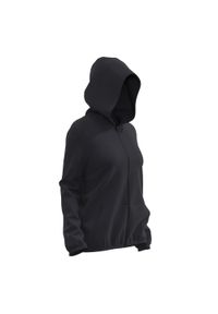 DOMYOS - Bluza na zamek damska Domyos Gym & Pilates 100. Kolor: czarny. Materiał: bawełna, elastan, materiał. Sport: joga i pilates