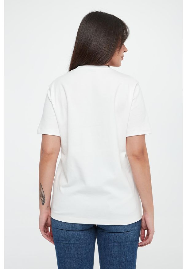 Elisabetta Franchi - T-shirt damski z logo ELISABETTA FRANCHI
