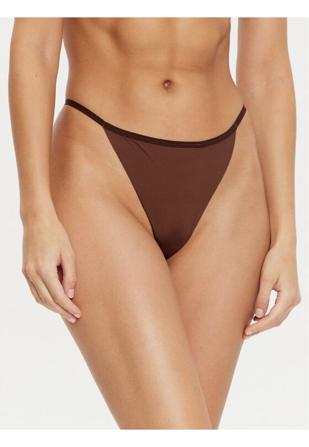 Hunkemöller Komplet 3 par stringów 206439 Kolorowy. Materiał: syntetyk. Wzór: kolorowy