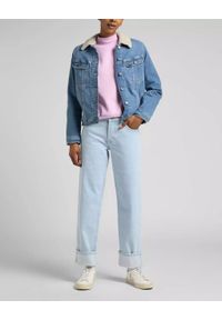 Lee - LEE SHERPA RIDER DAMSKA KURTKA JEANSOWA PARTLY CLOUDY L54VFAPA 112320553. Materiał: jeans #3