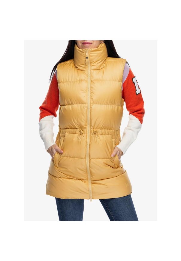 Kamizelka puchowa damska Helly Hansen Essence Down Vest. Kolor: żółty. Materiał: puch