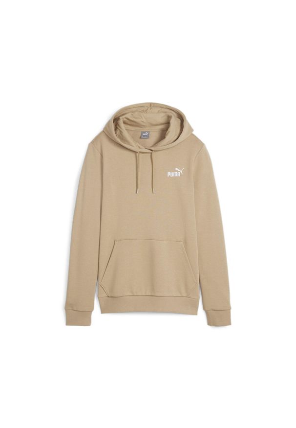 Damska bluza z kapturem z haftem Puma Essentials+. Typ kołnierza: kaptur. Kolor: beżowy. Wzór: haft