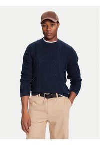 Tommy Jeans Sweter DM0DM22101 Granatowy Regular Fit. Kolor: niebieski. Materiał: bawełna