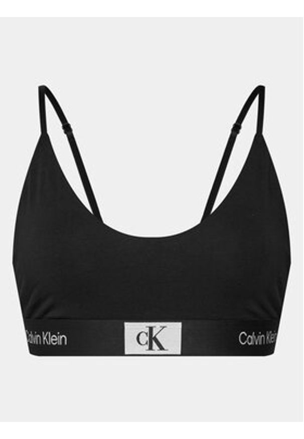 Calvin Klein Underwear Biustonosz top 000QF7216E Czarny. Kolor: czarny. Materiał: bawełna
