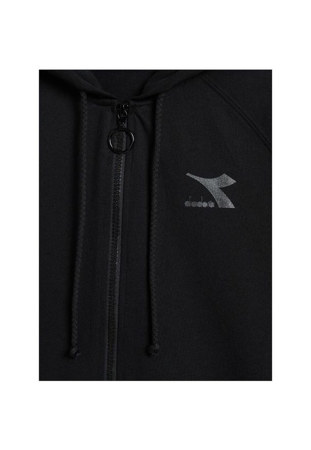 Diadora - Bluza damska DIADORA L. HOODIE FZ CHROMIA. Kolor: czarny