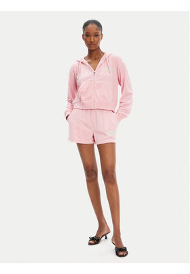 Juicy Couture Szorty sportowe Perkin JCWHS125322 Różowy Relaxed Fit. Kolor: różowy. Materiał: bawełna