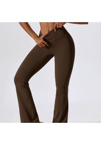 Intica - Spodnie treningowe z elastycznego materiału z wysokim stanem Oksun. Stan: podwyższony. Materiał: materiał. Sport: fitness #4