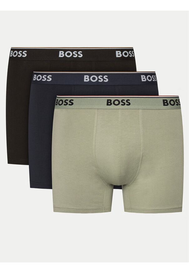 BOSS - Boss Komplet 3 par bokserek 50517828 Kolorowy. Materiał: bawełna. Wzór: kolorowy