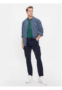 Tommy Jeans Koszula Essential DM0DM18470 Granatowy Regular Fit. Kolor: niebieski. Materiał: bawełna