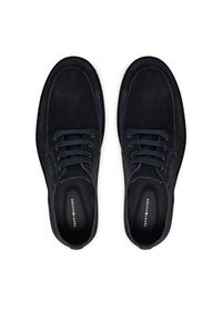TOMMY HILFIGER - Tommy Hilfiger Półbuty Stitchdown Suede Derby FM0FM05841 Granatowy. Kolor: niebieski. Materiał: zamsz, skóra #3