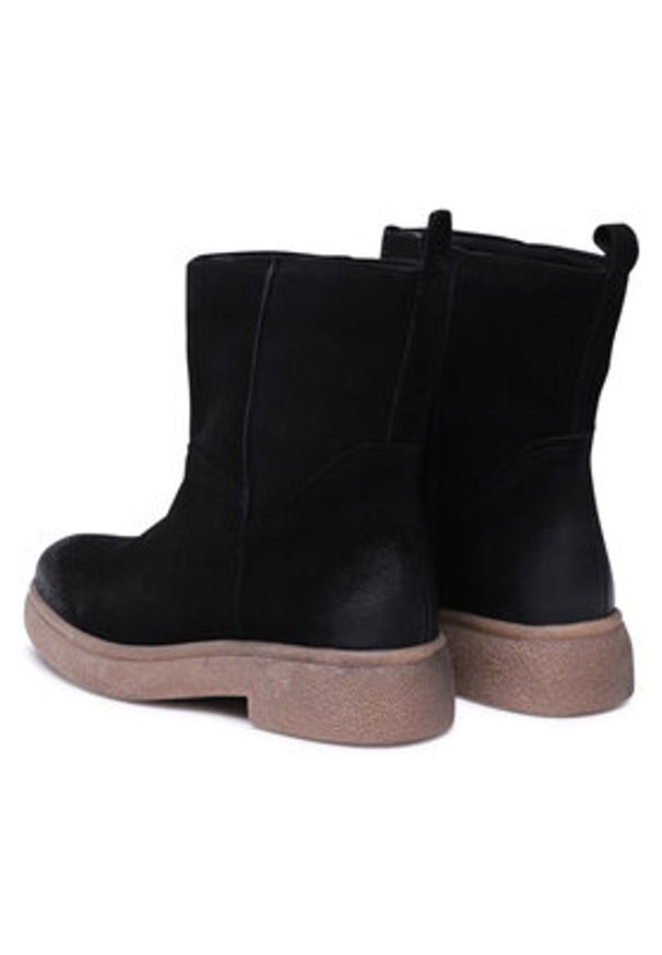 Lasocki Botki WI23-BULGY-04 Czarny. Kolor: czarny. Materiał: skóra, zamsz