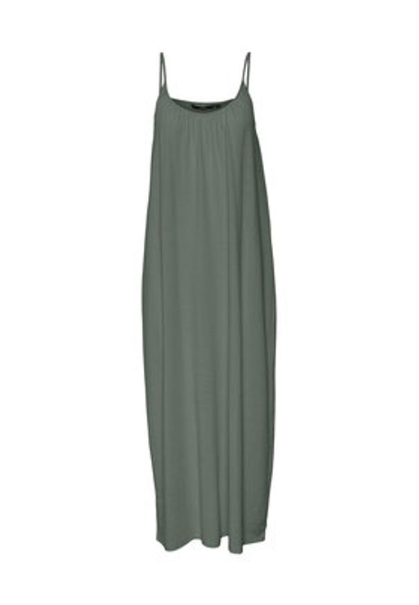 Vero Moda Sukienka letnia Luna 10286077 Zielony Regular Fit. Kolor: zielony. Materiał: bawełna, syntetyk. Sezon: lato
