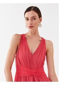 TwinSet - TWINSET Sukienka koktajlowa 232TP2640 Różowy Regular Fit. Kolor: różowy. Materiał: syntetyk. Styl: wizytowy #3