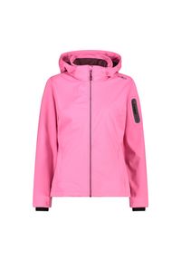 Kurtka przeciwdeszczowa damska z kapturem CMP. Typ kołnierza: kaptur. Kolor: różowy. Sport: turystyka piesza #1