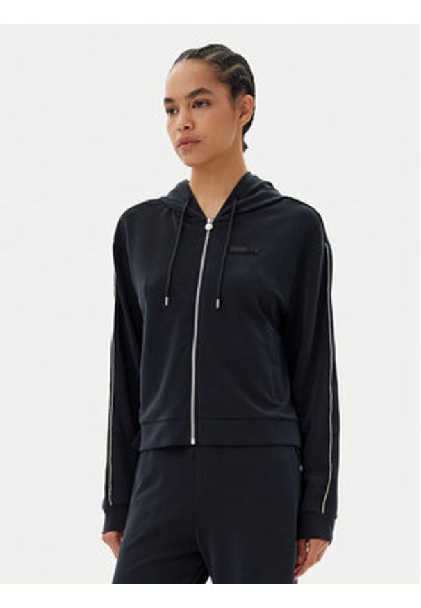 EA7 Emporio Armani Dres 7W000119 AF12643 UC001 Czarny Loose Fit. Kolor: czarny. Materiał: syntetyk