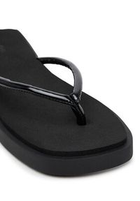 Calvin Klein Jeans Japonki Sq Low Wedge Sandal Stitch YW0YW01716 Czarny. Kolor: czarny. Materiał: skóra #6