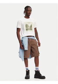 Hunter T-Shirt Duart Graphic HARM0033251 Biały Regular Fit. Kolor: biały. Materiał: bawełna #5