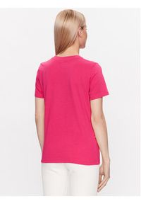 TOMMY HILFIGER - Tommy Hilfiger T-Shirt WW0WW40051 Różowy Regular Fit. Kolor: różowy. Materiał: bawełna #3