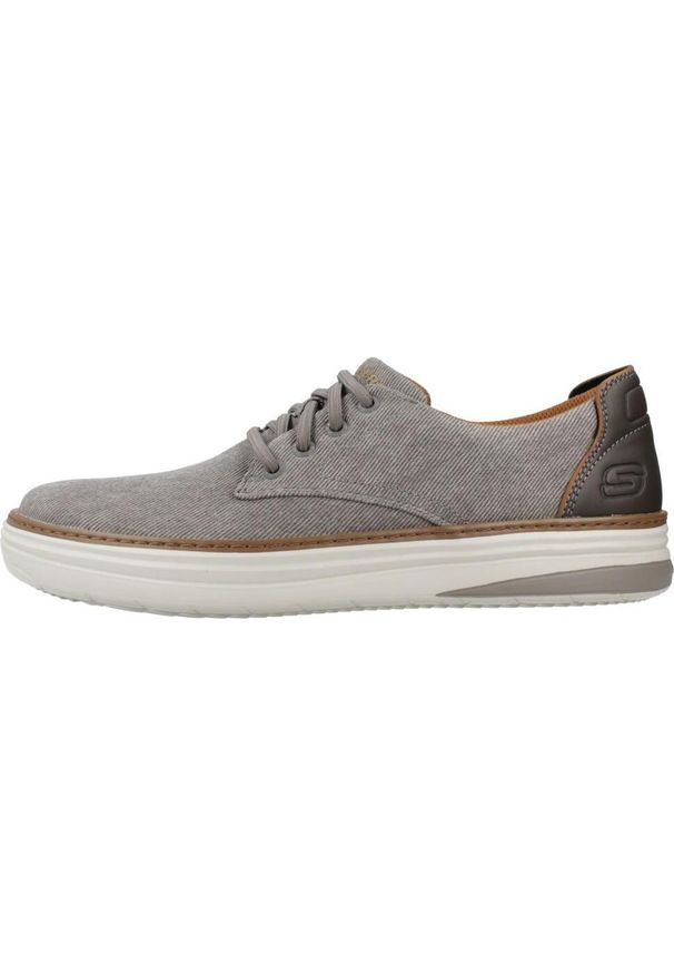 skechers - Tenisówki Skechers Model Relaxed Fit: Solvano Kolor Szary. Kolor: szary. Materiał: tkanina