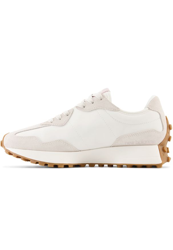 Buty damskie New Balance WS327OR – szare. Okazja: na co dzień. Kolor: szary. Materiał: skóra, materiał, guma, dresówka. Szerokość cholewki: normalna. Sezon: wiosna