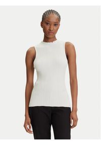 Hugo - HUGO Bluzka Sarepilk 50542597 Écru Slim Fit. Materiał: wiskoza #10