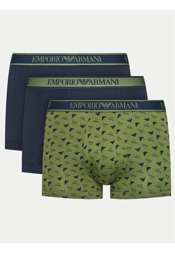 Emporio Armani Underwear Komplet 3 par bokserek 112130 4F717 75436 Kolorowy. Materiał: bawełna. Wzór: kolorowy