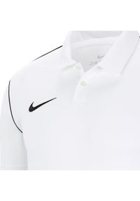 Koszulka treningowa męska Nike Dry Park 20. Typ kołnierza: polo. Kolor: biały