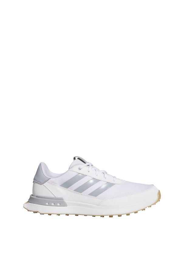 Adidas - Buty S2G Spikeless 24 Golf. Kolor: szary, brązowy, biały, wielokolorowy. Materiał: materiał. Sport: golf
