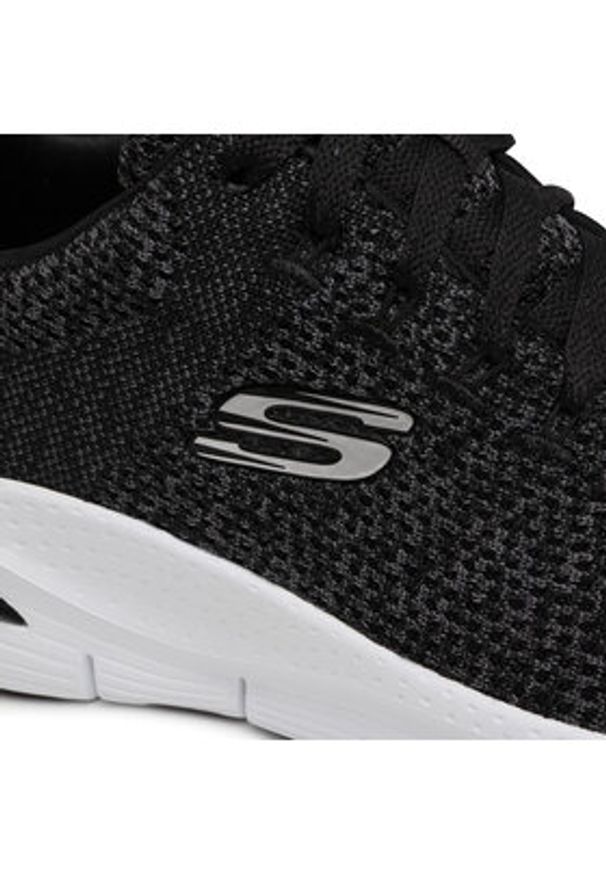 skechers - Skechers Sneakersy Paradyme 232041/BKW Czarny. Kolor: czarny. Materiał: materiał